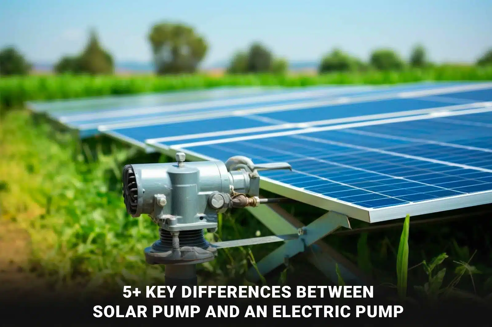 Top Key Differences Between Solar Pump And Electric Pump