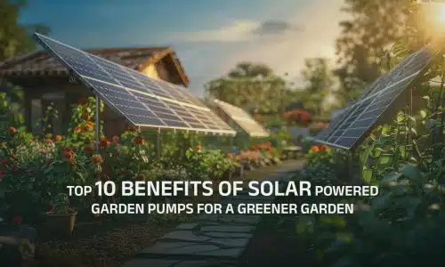Solar powered garden pumps