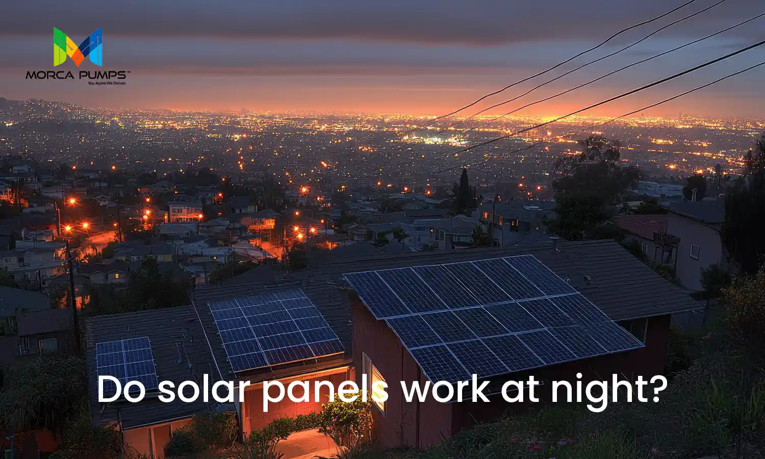 solar panels work at night