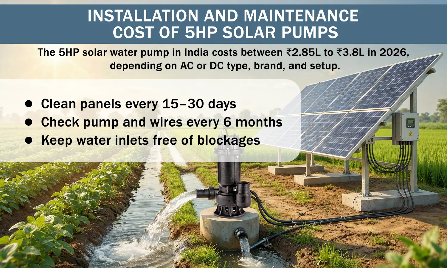 Solar 5HP Water Pump