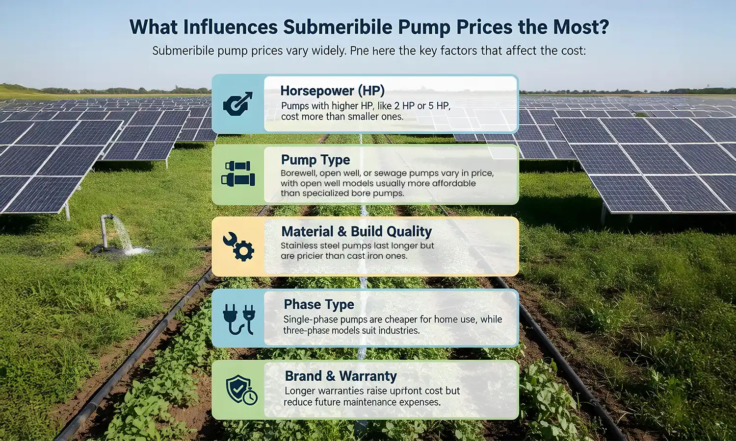 Submersible pump price