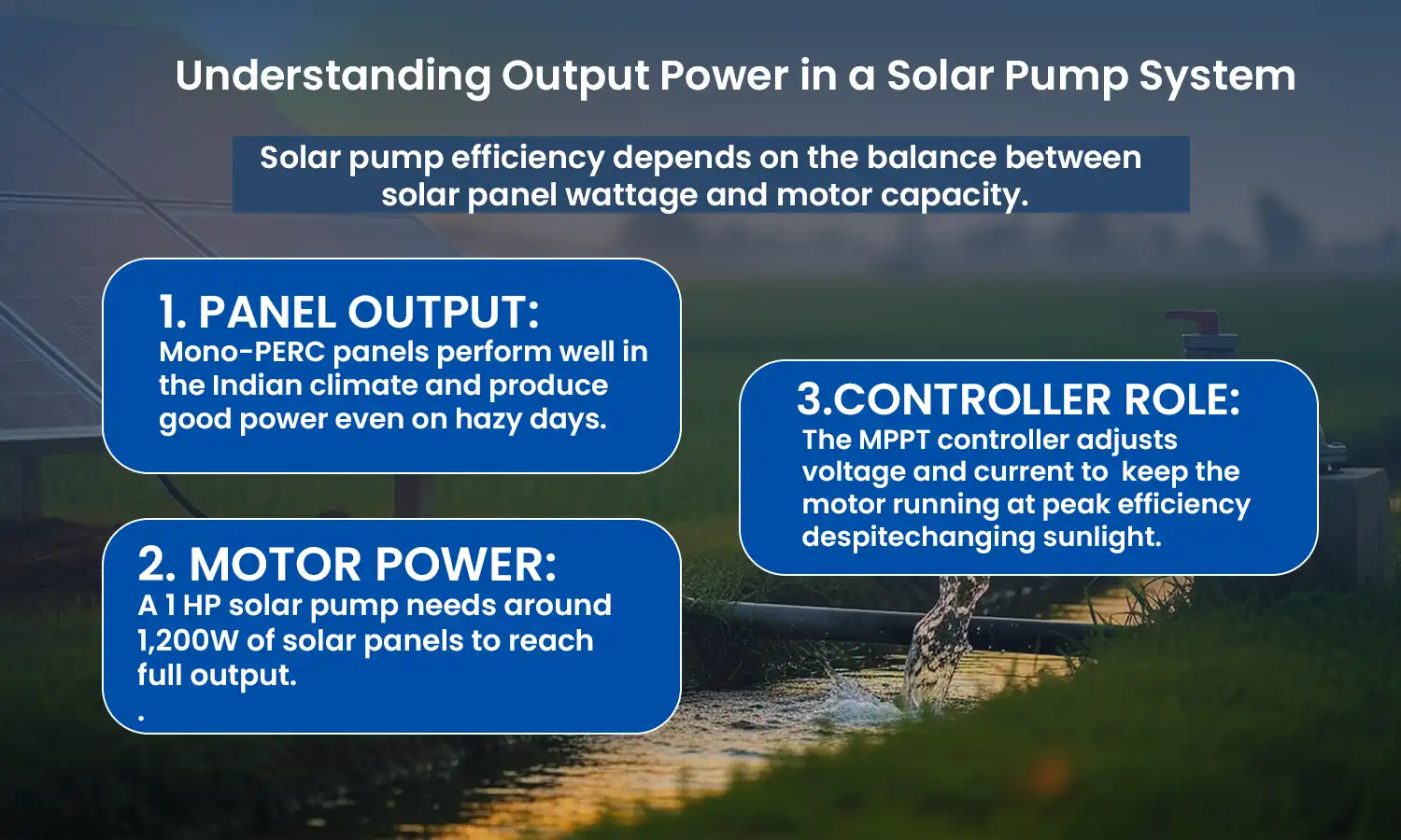 Solar Pump Efficiency