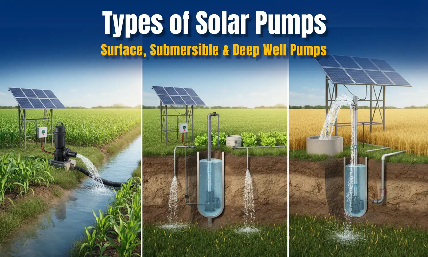 Types of Solar Pumps