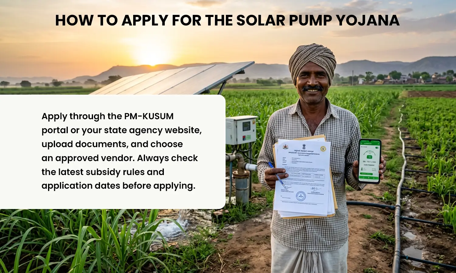 Agriculture Solar Water Pump Government Scheme