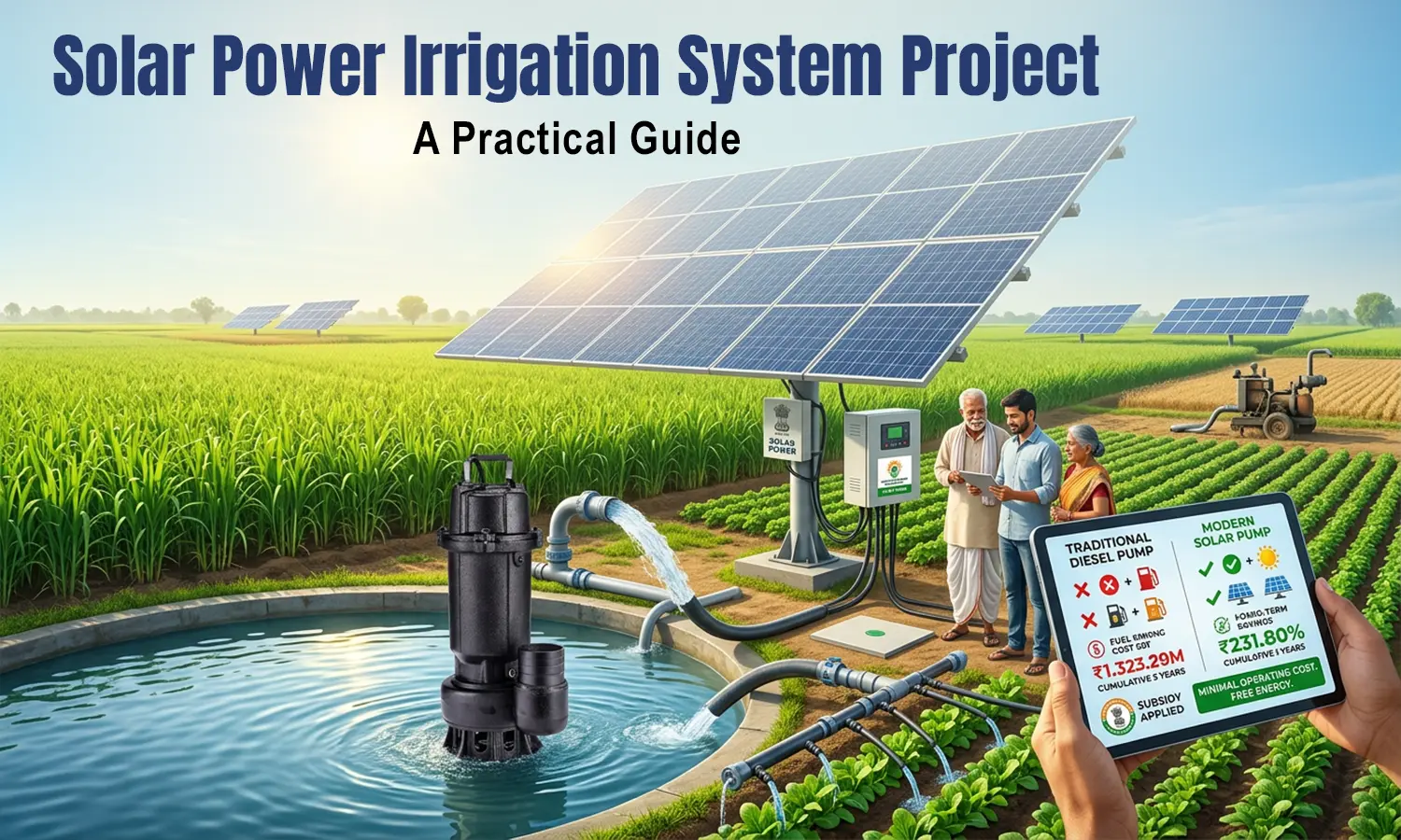 Solar Power Irrigation System Project