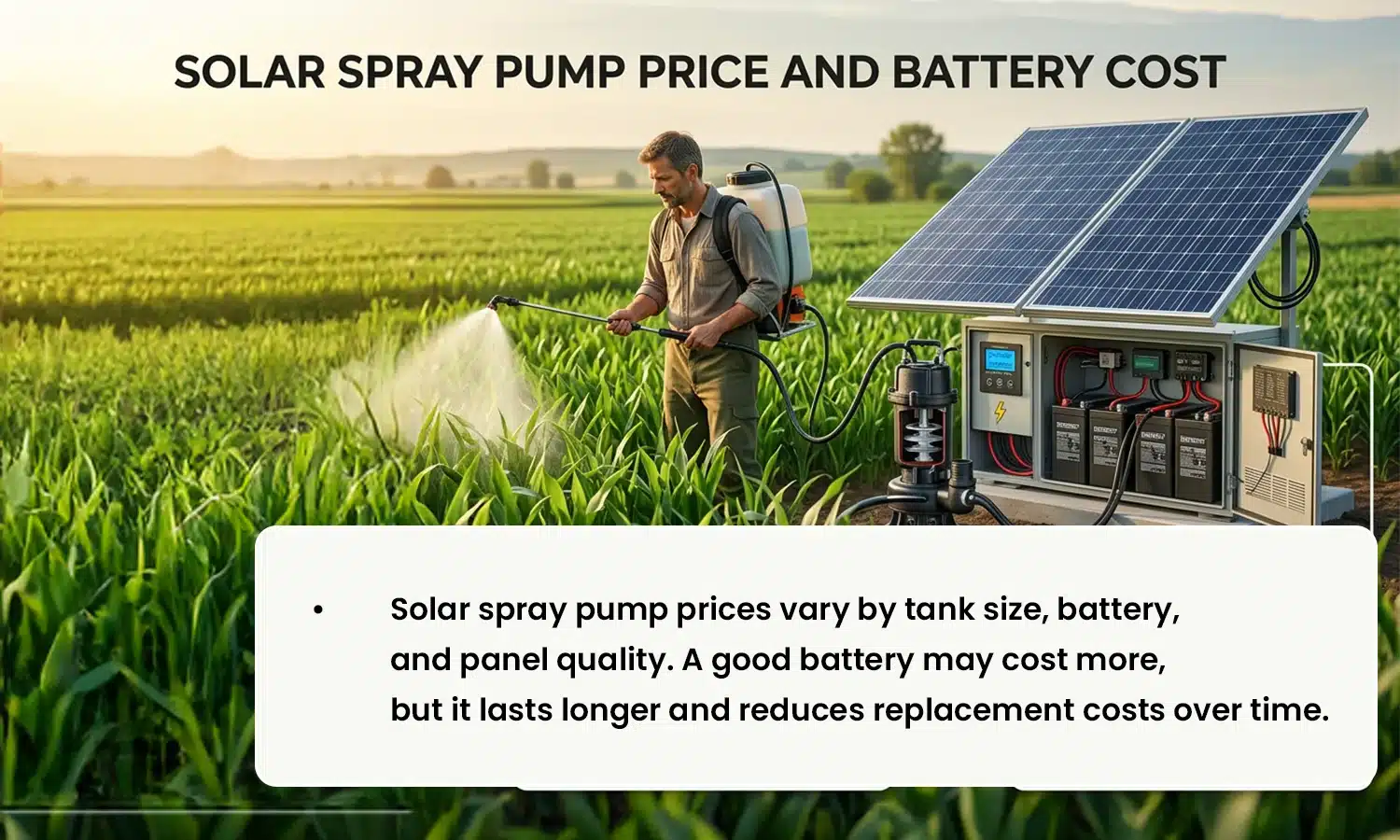 Solar Spray Pump for Agriculture