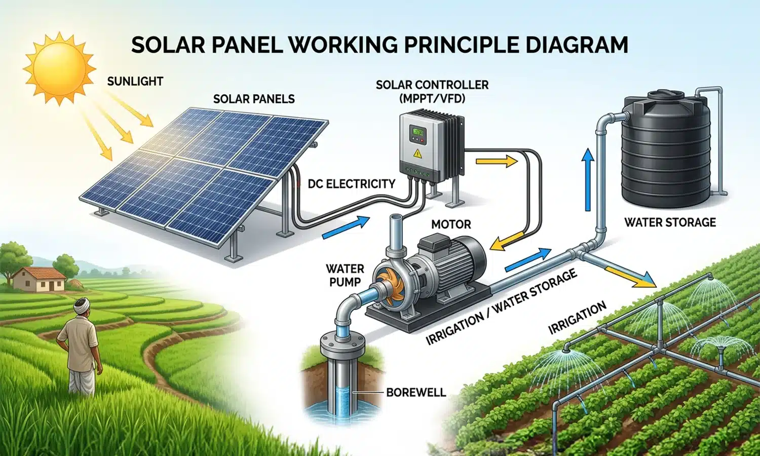 Solar Panel Working Principle