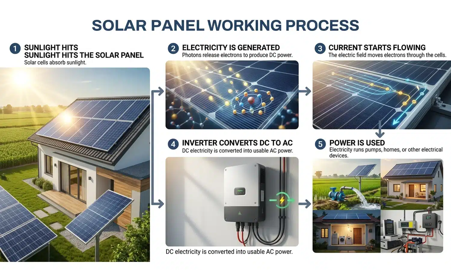 Solar Panel Working Principle