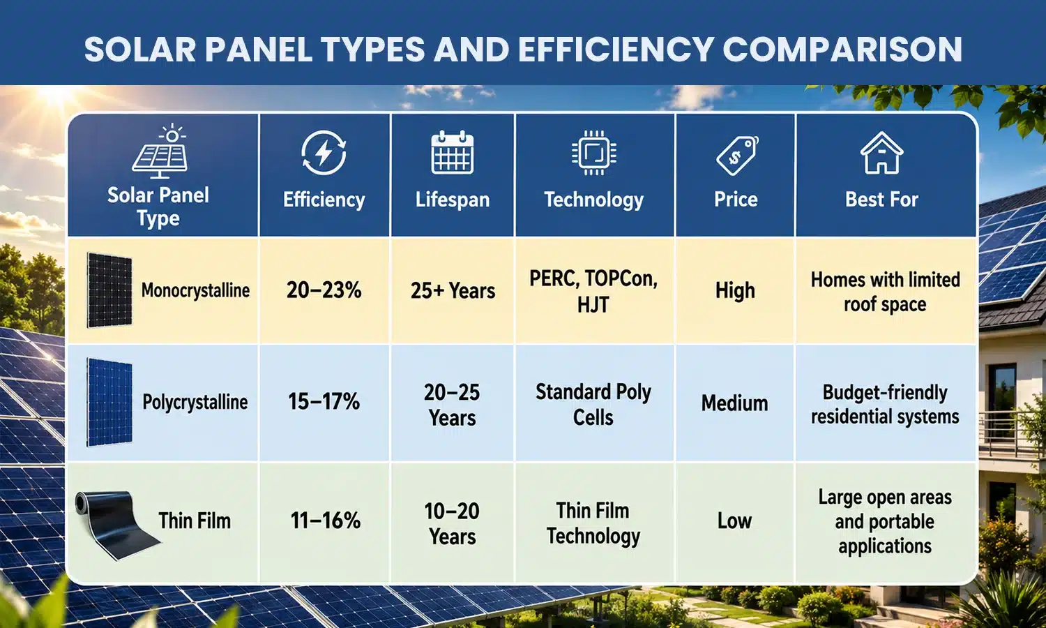 Solar Panel Efficiency
